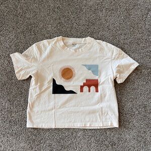 Madewell crop graphic tee